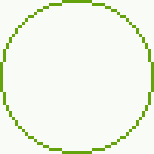 50 block Minecraft circle generator blueprint